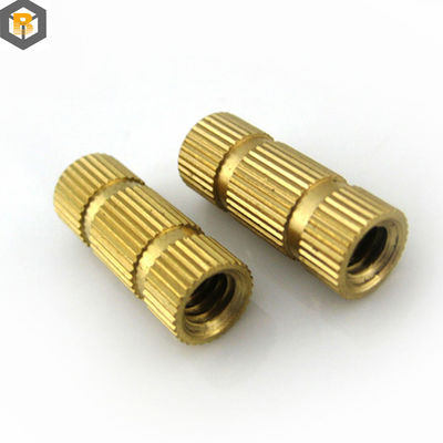 Alloy Threaded Insert Nuts Brass CNC Turning Part Micro Machining 0.002-0.01mm Spare Part