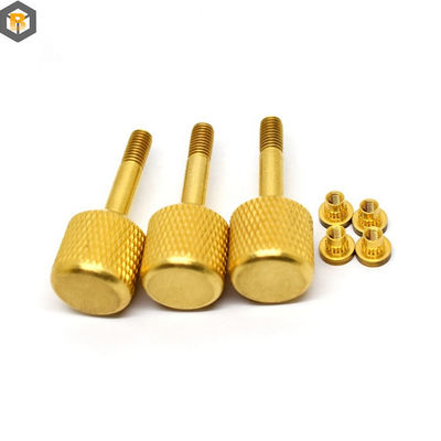 High Precision Custom Alloy Pin Knurled Nut Screw for CNC Lathe Turning Milling Parts