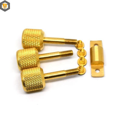 High Precision Custom Alloy Pin Knurled Nut Screw for CNC Lathe Turning Milling Parts