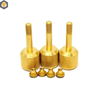 High Precision Custom Alloy Pin Knurled Nut Screw for CNC Lathe Turning Milling Parts