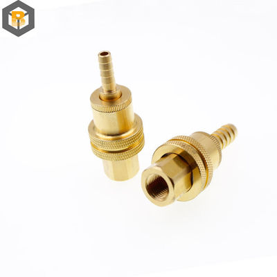 Custom Metal Casting M CNC Brass Turned Parts Manufacturing Brass Coupling Machine Part