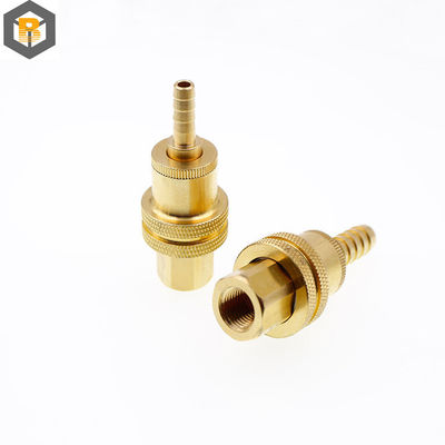 Custom Metal Casting M CNC Brass Turned Parts Manufacturing Brass Coupling Machine Part
