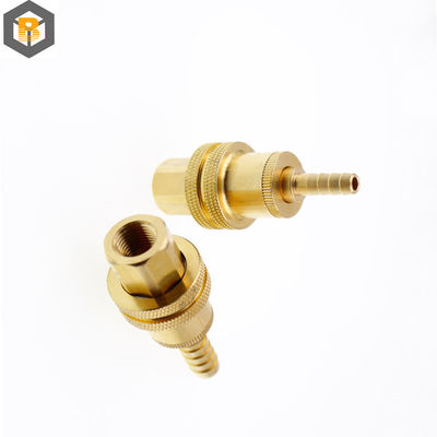 Custom Metal Casting M CNC Brass Turned Parts Manufacturing Brass Coupling Machine Part