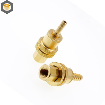Custom Metal Casting M CNC Brass Turned Parts Manufacturing Brass Coupling Machine Part