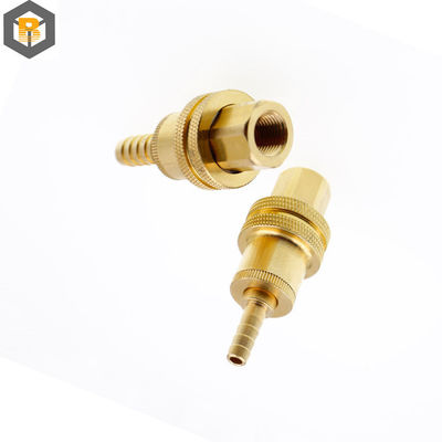 Custom Metal Casting M CNC Brass Turned Parts Manufacturing Brass Coupling Machine Part
