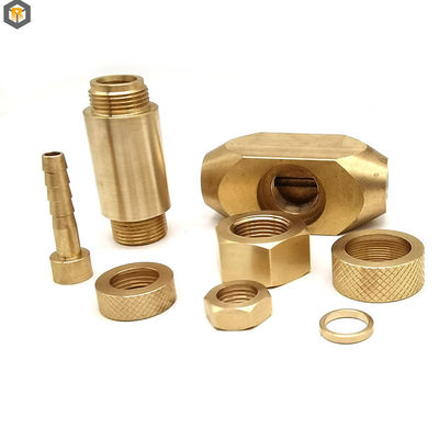 High Precision Customized CNC Machining Parts For Lathe Turning In Brass Alloy Material