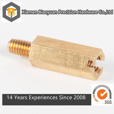 Custom by 2D/3D/drawing CNC Machined Metal Male Female Threaded Hex Bolts Machine Part