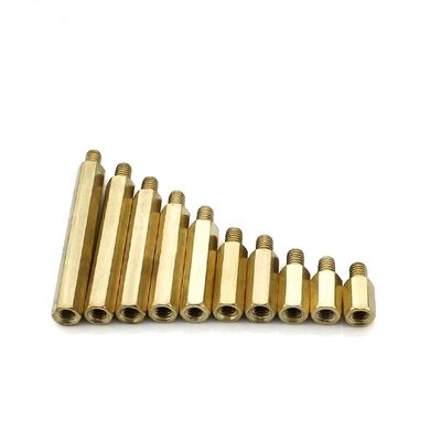 Custom by 2D/3D/drawing CNC Machined Metal Male Female Threaded Hex Bolts Machine Part