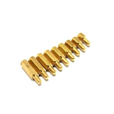 Custom by 2D/3D/drawing CNC Machined Metal Male Female Threaded Hex Bolts Machine Part