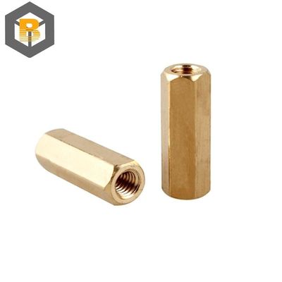 Custom High Precision Threaded Pillars Hex Metric Spacers Male Brass Standoffs Machine Part