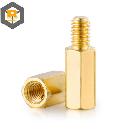 Hex Brass Male Female Standoff Board Stud Metric Hexagon Threaded Pillar PCB Motherboard Spacer Bolt Screw M2m2.5m3 M4 M5*2-80mm Custom by 2D/3D/drawing