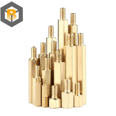 Hex Brass Male Female Standoff Board Stud Metric Hexagon Threaded Pillar PCB Motherboard Spacer Bolt Screw M2m2.5m3 M4 M5*2-80mm Custom by 2D/3D/drawing