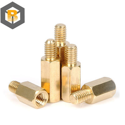 Hex Brass Male Female Standoff Board Stud Metric Hexagon Threaded Pillar PCB Motherboard Spacer Bolt Screw M2m2.5m3 M4 M5*2-80mm Custom by 2D/3D/drawing