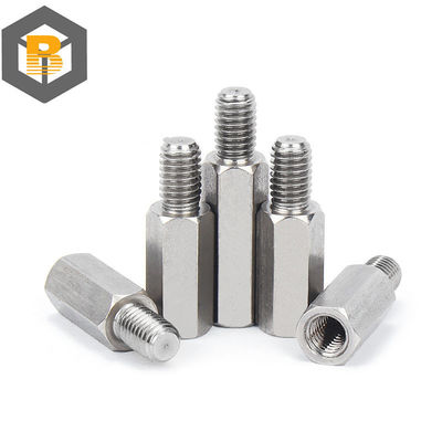 Custom Stainless Steel Hex Standoff Male to Female Spacer Precision Machining Part 2D