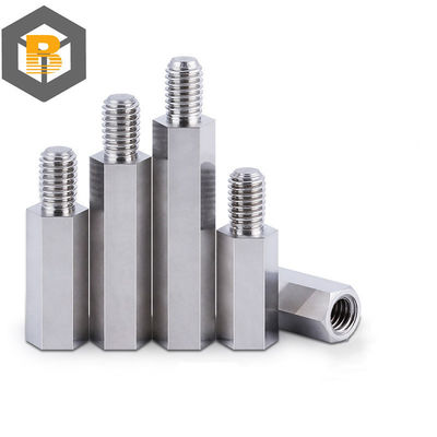 Custom Stainless Steel Hex Standoff Male to Female Spacer Precision Machining Part 2D