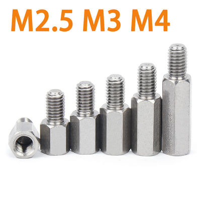 Custom Stainless Steel Hex Standoff Male to Female Spacer Precision Machining Part 2D
