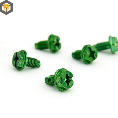 BY-0507 Carbon Steel Green Screw Special Applications Security Fasteners Spare Part