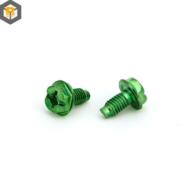 BY-0507 Carbon Steel Green Screw Special Applications Security Fasteners Spare Part