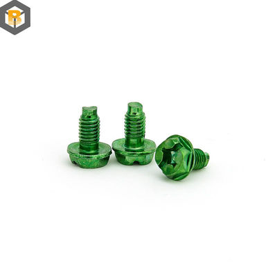 BY-0507 Carbon Steel Green Screw Special Applications Security Fasteners Spare Part