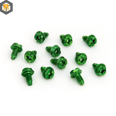 BY-0507 Carbon Steel Green Screw Special Applications Security Fasteners Spare Part
