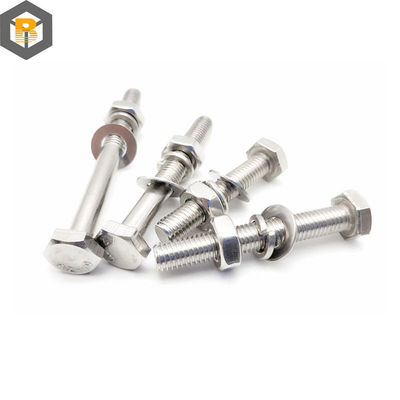 Custom by 2D/3D/drawing Super Alloy Steel 25cr/2mova/B16 Hex Head Bolt Machine Part