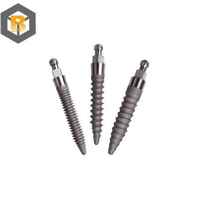 Demo Overdenture Dental Implant Model with Lower Implants and Precision Machine Part
