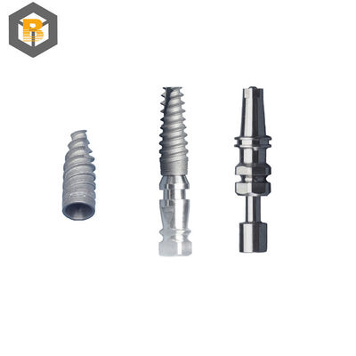 Custom Dental Implant Abutment Titanium Alloy Retaining Screws Straight Plural Abutment Precision Machining Part