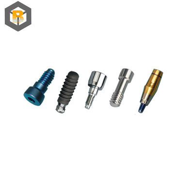 Custom Dental Implant Abutment Titanium Alloy Retaining Screws Straight Plural Abutment Precision Machining Part