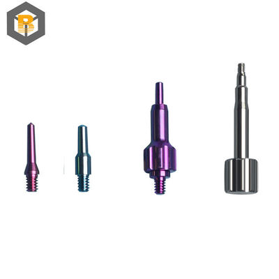 Custom Dental Implant Abutment Titanium Alloy Retaining Screws Straight Plural Abutment Precision Machining Part