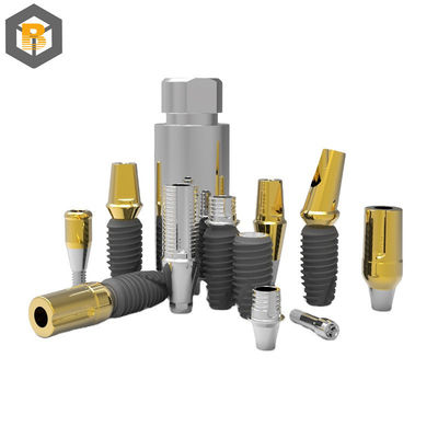 Submerged Type Internal Hex Titanium Implant Bone Level Dental Implant Compatible with Custom 3D Design