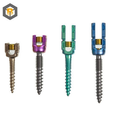 5.5mm Double Threaded Spinal Pedicle Screw Fixation System Customized by 2D/3D/drawing