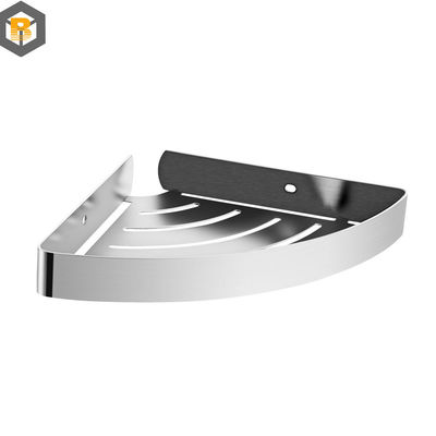 Modern Home Appliance Stainless Steel Bathroom Rack Shelf for Hotel Corner Storage