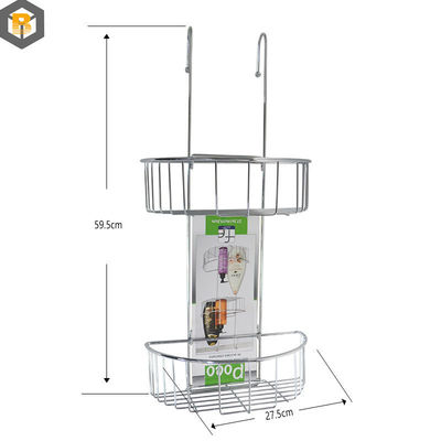 Custom by 2D Metal Wire Storage Organizer for Bathroom Hanging Shower Caddy Spare Part