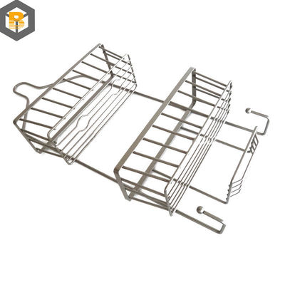 Decorative Bathroom Metal Shower Caddy with Hook and Shampoo Display Basket Over Bathtub