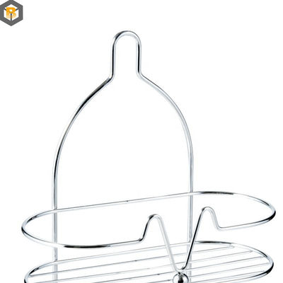 Custom by 2D/3D/drawing Dual Layer Bathroom Shampoo Storage Rack Wall Mount Shelving