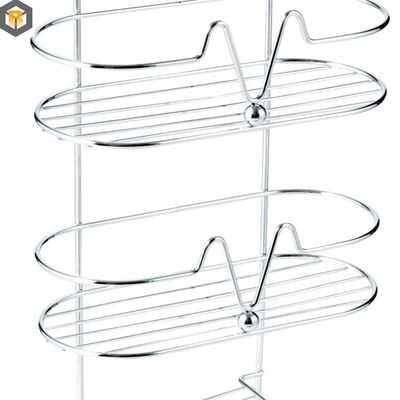 Custom by 2D/3D/drawing Dual Layer Bathroom Shampoo Storage Rack Wall Mount Shelving