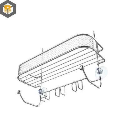 Hanging Bathroom Shower Caddy with Hooks and Bathroom Storage Custom by 2D/3D