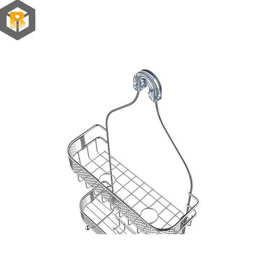 Hanging Bathroom Shower Caddy with Hooks and Bathroom Storage Custom by 2D/3D