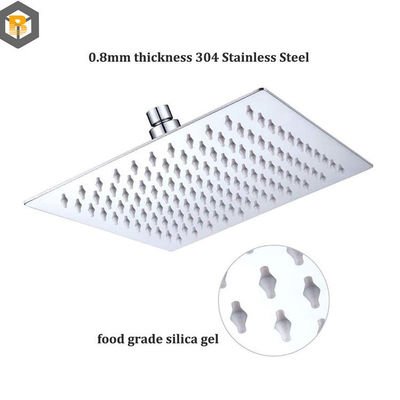 304 Stainless Steel High Pressure Rainfall Top Shower Head Spare Part Custom by 2D/3D