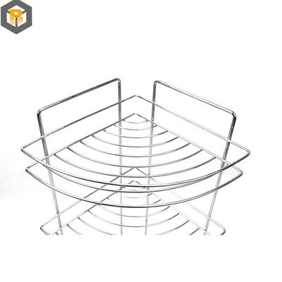 Custom 2D/3D Drawing Bathroom Tools 3 Tier Shower Storage Rack Corner Standing Towel Caddy