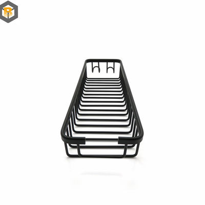 2D Custom Shower Caddy Black Rustproof Waterproof Shelf Baskets Strong Load Capacity