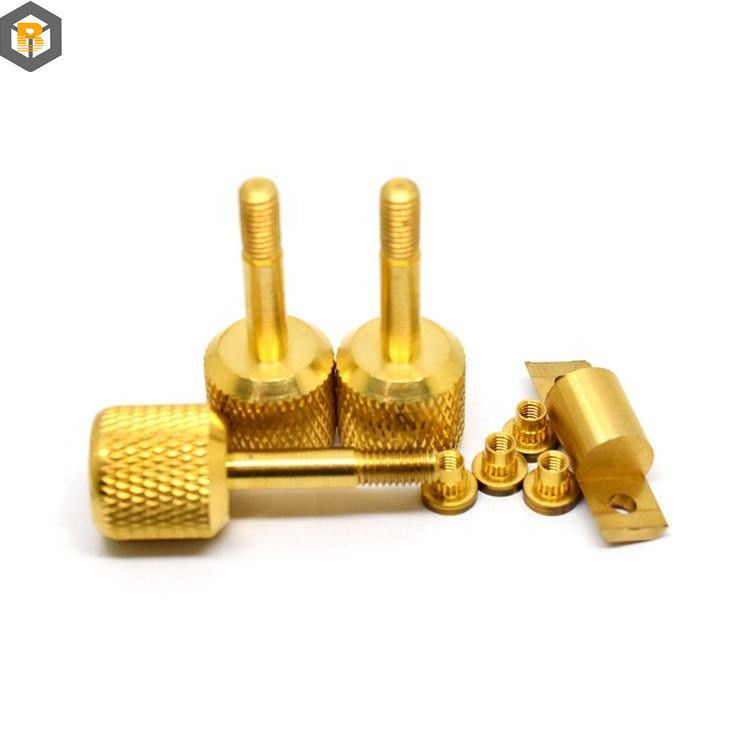 High Precision Custom Alloy Pin Knurled Nut Screw for CNC Lathe Turning Milling Parts