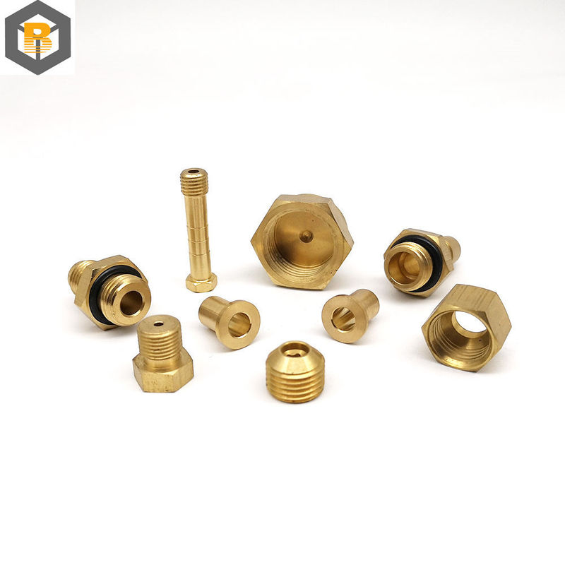 High Precision Brass Threaded Parts Custom CNC Machined for Mini Copper Turning Parts