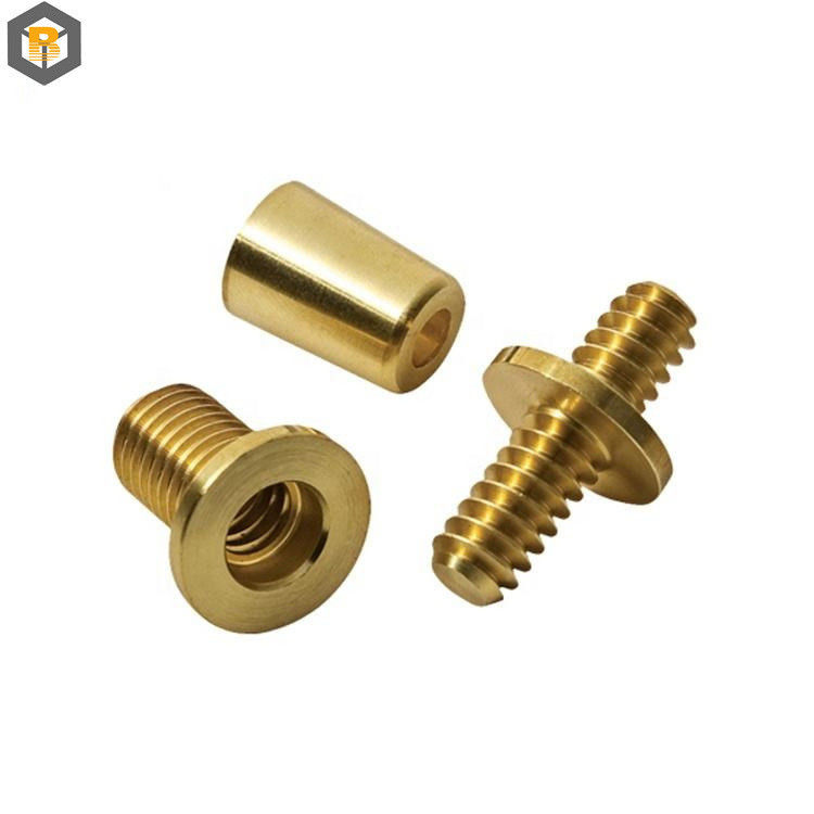 Small 5 Axis CNC Brass Parts Custom by 2D/3D/Drawing for Metal Machining Services