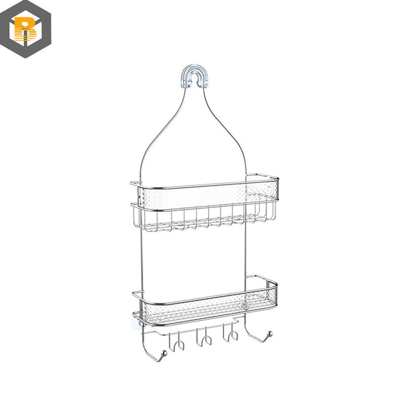 Hanging Bathroom Shower Caddy with Hooks and Bathroom Storage Custom by 2D/3D