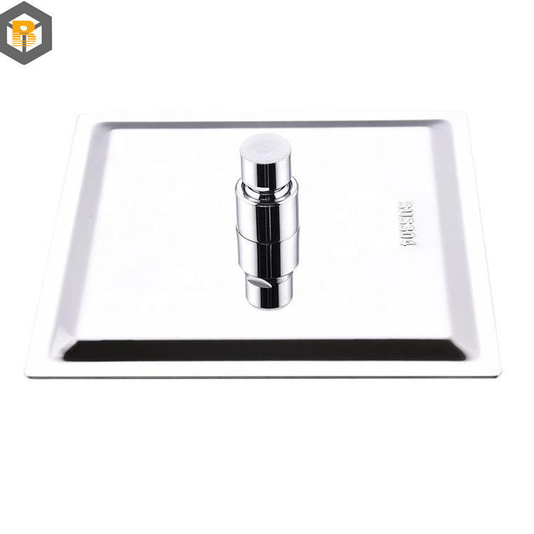 304 Stainless Steel High Pressure Rainfall Top Shower Head Spare Part Custom by 2D/3D